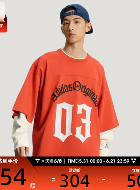 adidas阿迪达斯三叶草男子运动休闲短袖T恤KR0407