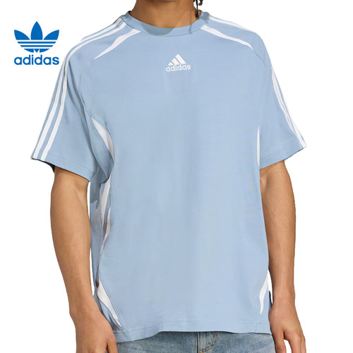 adidas阿迪达斯三叶草男子TEAMGEIST运动休闲短袖T恤KE0144
