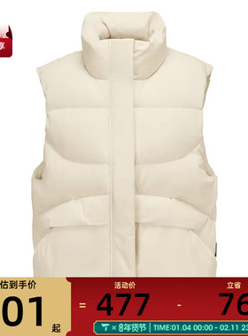 SKECHERS斯凯奇女子运动羽绒马甲L425W021-001J