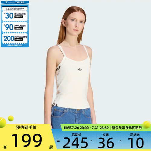 adidas阿迪达斯三叶草女子LAYERED TANK运动背心KW4525