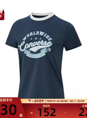 converse匡威女子运动休闲短袖T恤WCH710-BFK