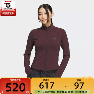 adidas阿迪达斯女子运动训练休闲修身 立领夹克外套KF2508