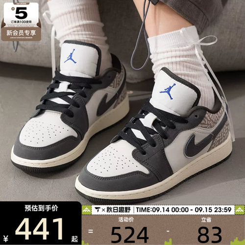 NIKE耐克大童AIR JORDAN 1运动复古板鞋训练篮球鞋IU2269-100