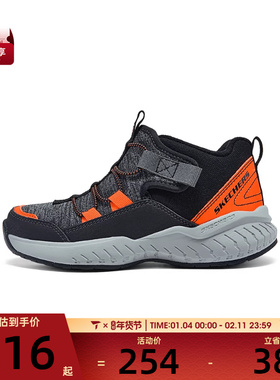 SKECHERS斯凯奇儿童SKECHERS BOYS 运动休闲鞋403625L-BKOR