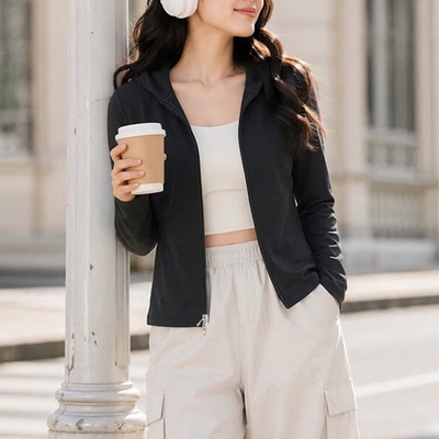 尖货丨NIKE耐克女子修身开襟上衣健身训练夹克外套IM8380-010