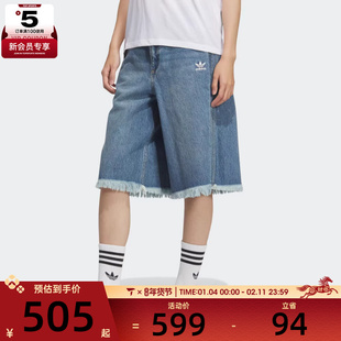 adidas阿迪达斯三叶草女子DENIM JORT运动休闲短裤KB5432