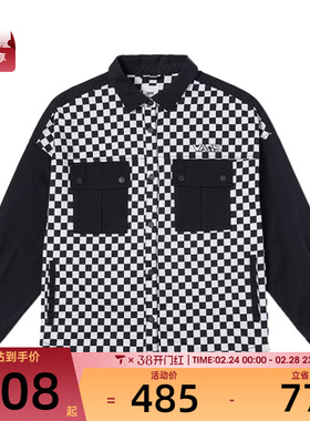 VANS范斯女子CHECKER BLOCKING运动休闲长袖衬衫VN000NFAEC5