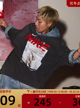 NIKE耐克女子AS W NSW SS TEE LBR OS GCEL运动T恤HF6292-060