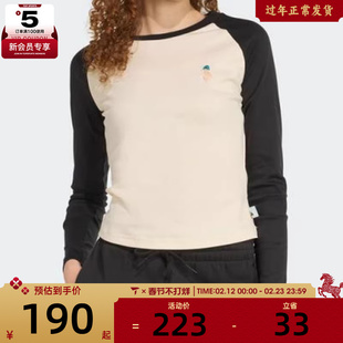 adidas阿迪达斯女子W CAT LS T运动休闲长袖T恤JV8407