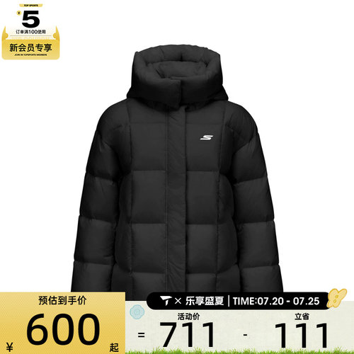 SKECHERS斯凯奇女子运动休闲羽绒服P425W134-0018
