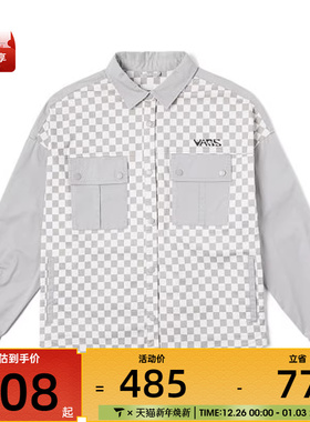 VANS范斯女子CHECKER BLOCK运动休闲长袖衬衫VN000NFAEC6