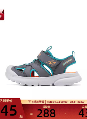 SKECHERS斯凯奇大童ATHLEISURE运动休闲凉鞋407043L-CCBL