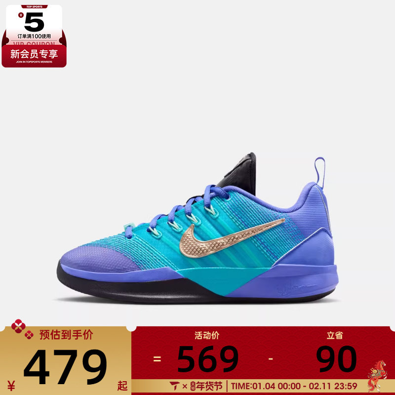 NIKE耐克大童萨布丽娜SABRINA 3运动训练篮球鞋IQ0831-500