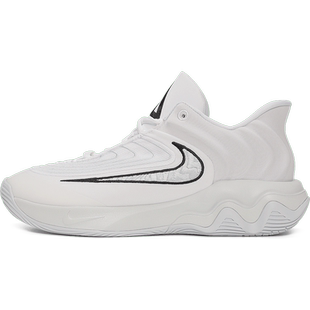 NIKE耐克男子经典黑白训练字母哥4代运动训练篮球鞋FQ3681-100