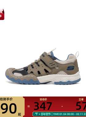 SKECHERS斯凯奇大童ATHLEISURE运动休闲凉鞋407040L-TPBL