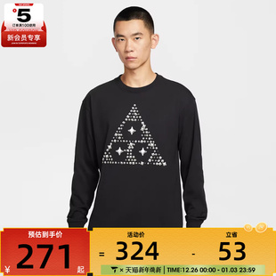 NIKE耐克男子ACG户外运动训练休闲圆领长袖 010 T恤HV2177