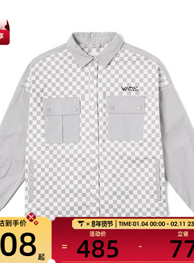 VANS范斯女子CHECKER BLOCK运动休闲长袖衬衫VN000NFAEC6