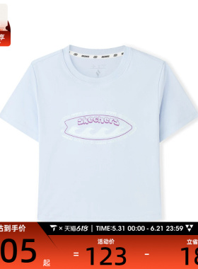 SKECHERS斯凯奇女子运动休闲短袖T恤L226W016-026P