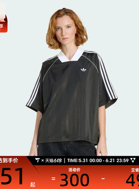 adidas阿迪达斯三叶草女子舒适复古百搭运动休闲短袖T恤KD2904