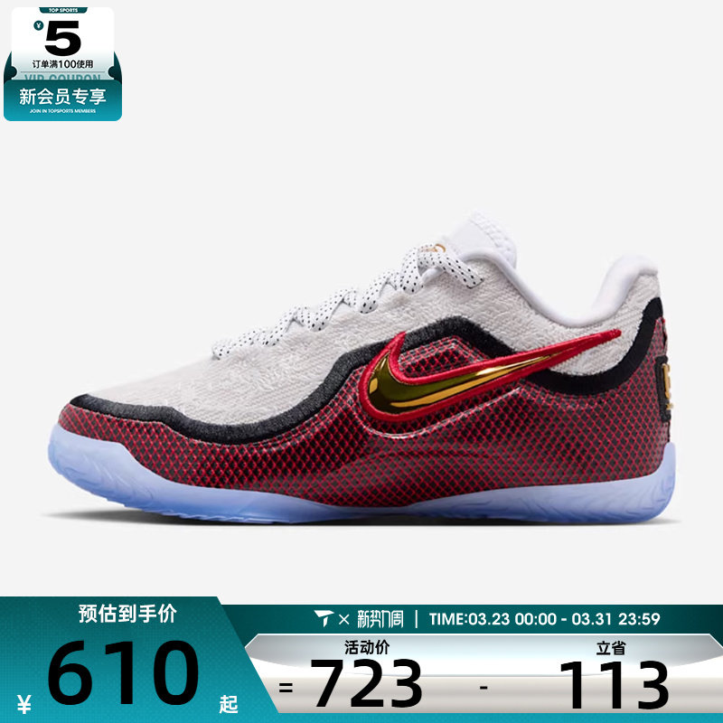 NIKE耐克男大童詹姆斯“惊艳首秀”运动训练实战篮球鞋IQ6710-100