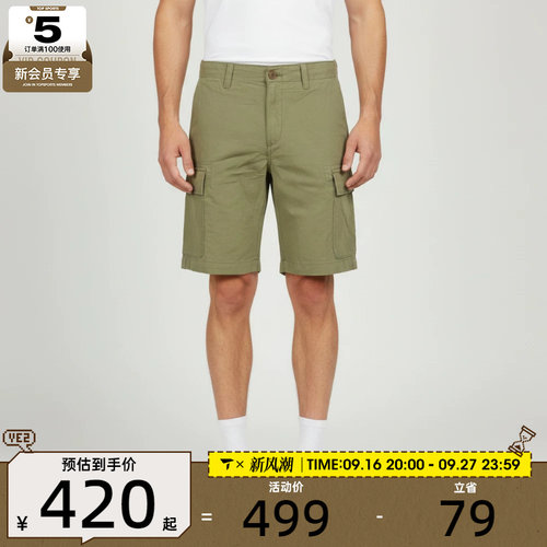 Timberland添柏岚男子Cotton Linen Cargo运动休闲短裤A44W7-BQ0
