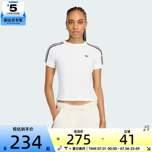 adidas阿迪达斯三叶草女子TT CALI TEE运动休闲短袖T恤KD1411