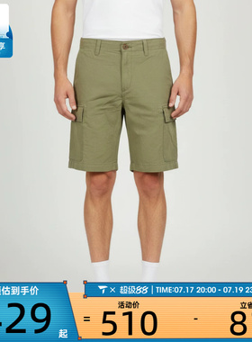 Timberland添柏岚男子Cotton Linen Cargo运动休闲短裤A44W7-BQ0