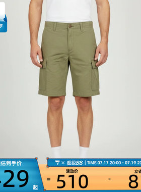 Timberland添柏岚男子Cotton Linen Cargo运动休闲短裤A44W7-BQ0