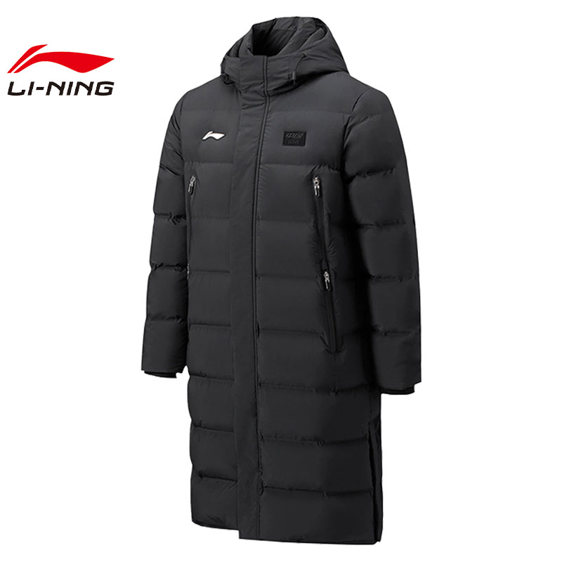 LI-NING李宁中性长运动羽绒服运动羽绒服-长AYMU343-1