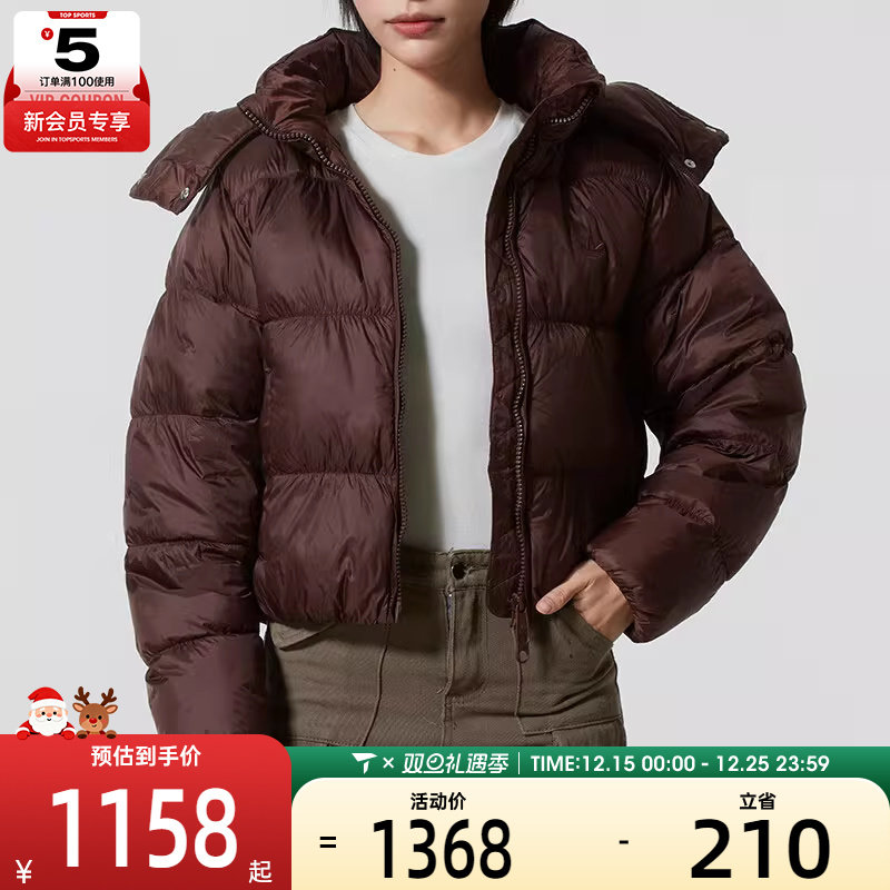 adidas阿迪达斯三叶草女子运动休闲保暖面包羽绒服KG4904