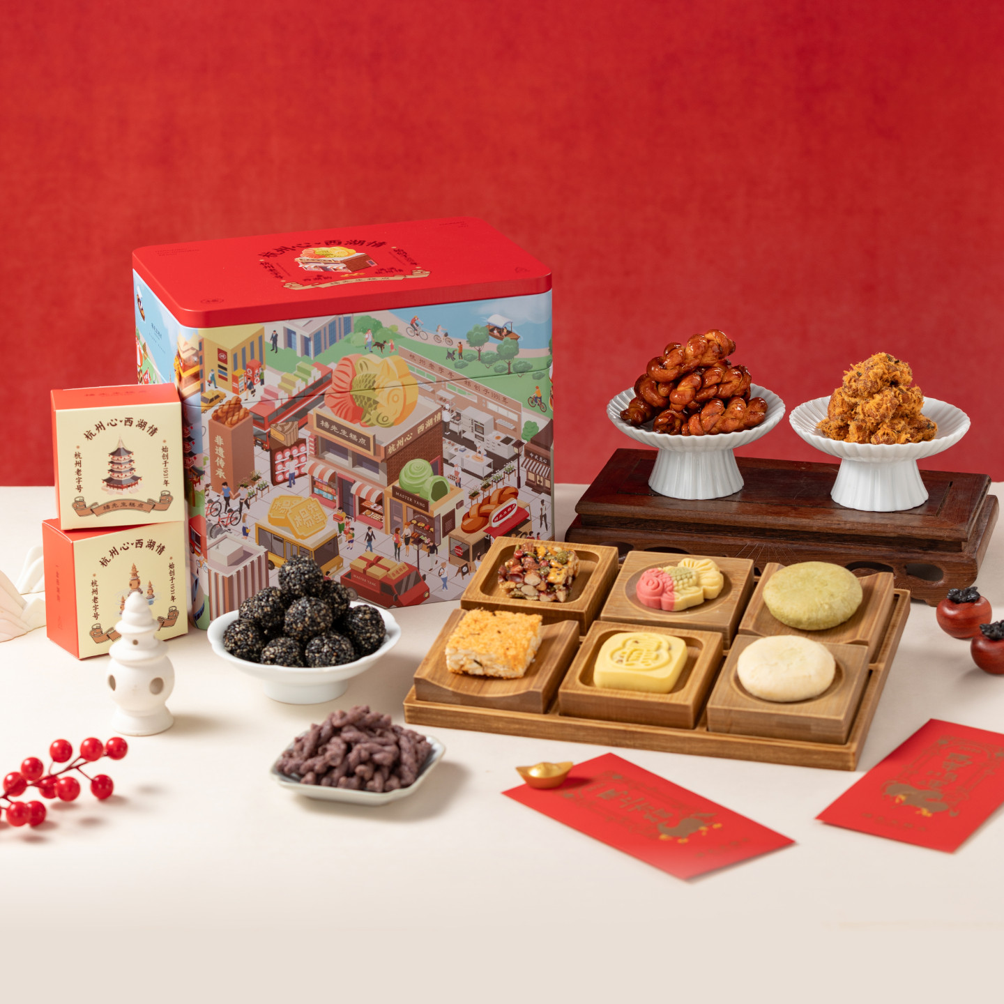 【蜜蜂心愿社】杨先生杭州心·西湖情礼盒年货大礼盒送礼BD,零食/坚果/特产,糕点礼盒/伴手礼,淘宝优惠券,粉丝福利购,淘宝优惠卷