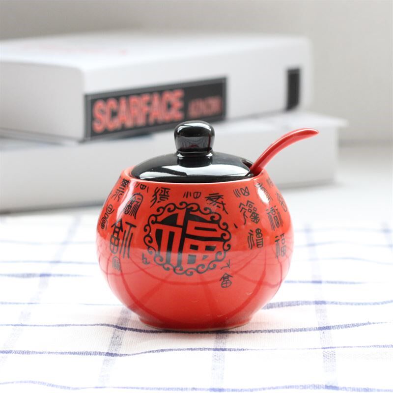 美式欧蚀意家用陶瓷调味罐套装厨房用品有盖盐罐子单个大号。|ruв категории кухня/посуда, кухонный Гаджет/кухня хранения, тарного хранения/кухня хранения посуды, приправы бутылки - от Buy2taobao.com для оказания профессиональной услуги покупки агента Taobao