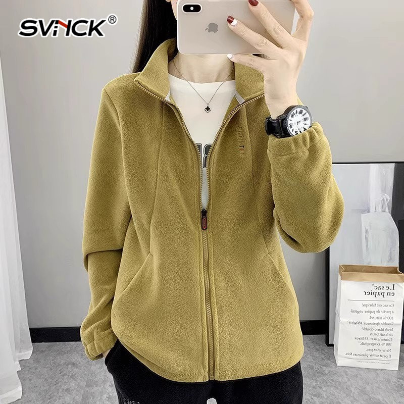 休闲抓绒衣女款加厚开衫外套新款摇粒绒双面绒拉链卫衣保暖舒适