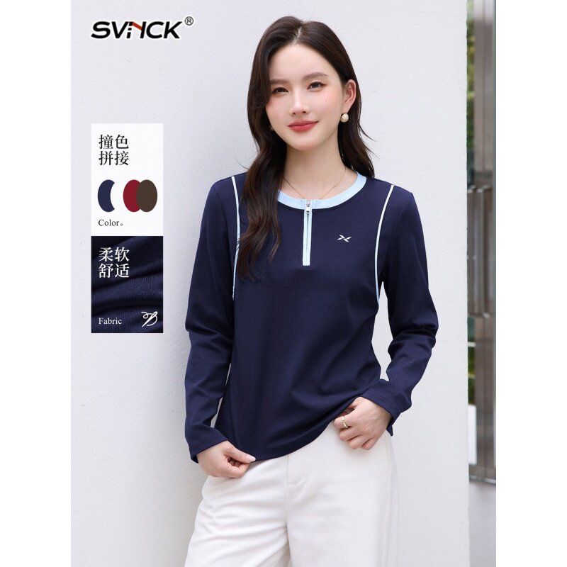 半拉链长袖t恤女2026秋新款高端