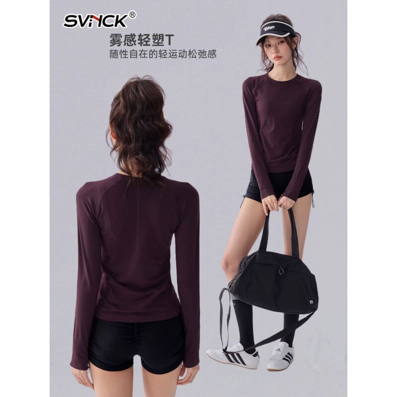 运动长袖女士圆领修身瑜伽服2026