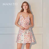 MANITO Essential 曼尼陀真丝短睡裙桑蚕丝吊带裙Loved