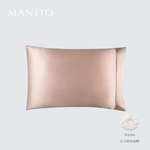 manito曼尼陀美式枕套桑蚕丝