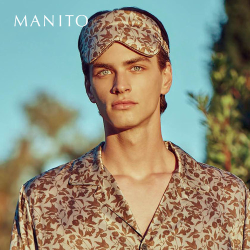 manito桑蚕丝优雅简约复古花卉