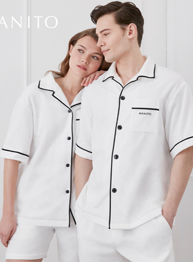 MANITO/曼尼陀Cosy 女士男士毛巾面料睡衣短套装休闲