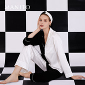 MANITO 舒适桑蚕丝睡衣真丝女 曼尼陀Contrast睡衣套装