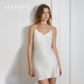 MANITO 曼尼陀Freya真丝吊带睡裙性感短裙桑蚕丝家居服短睡裙