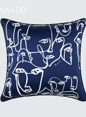 MANITO/曼尼陀真丝舒适柔软方靠小腰枕桑蚕丝