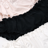 MANITO 亲肤柔软木耳边 女款 曼尼陀Pure莫代尔内裤 桑蚕丝三角内裤