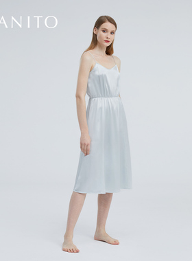 MANITO/曼尼陀Jelly 吊带连衣裙真丝睡裙短裙桑蚕丝