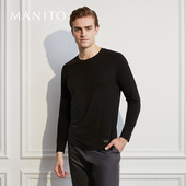 Soft男士 MANITO 曼尼陀New 真丝莫代尔针织T恤桑蚕丝家居服