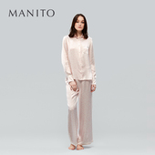 MANITO Leo睡衣套装 曼尼陀真丝睡衣桑蚕丝家居服豹纹套装 Gentle