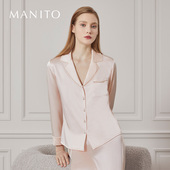 MANITO 曼尼陀Pearlwear睡衣真丝舒适桑蚕丝纯欲风家居服