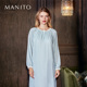 MANITO 曼尼陀Charlotte女士丝绒长裙 家居服睡裙女可外穿