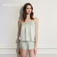 MANITO 曼尼陀Ripple真丝吊带短裤 蚕丝性感舒适家居服纯欲风