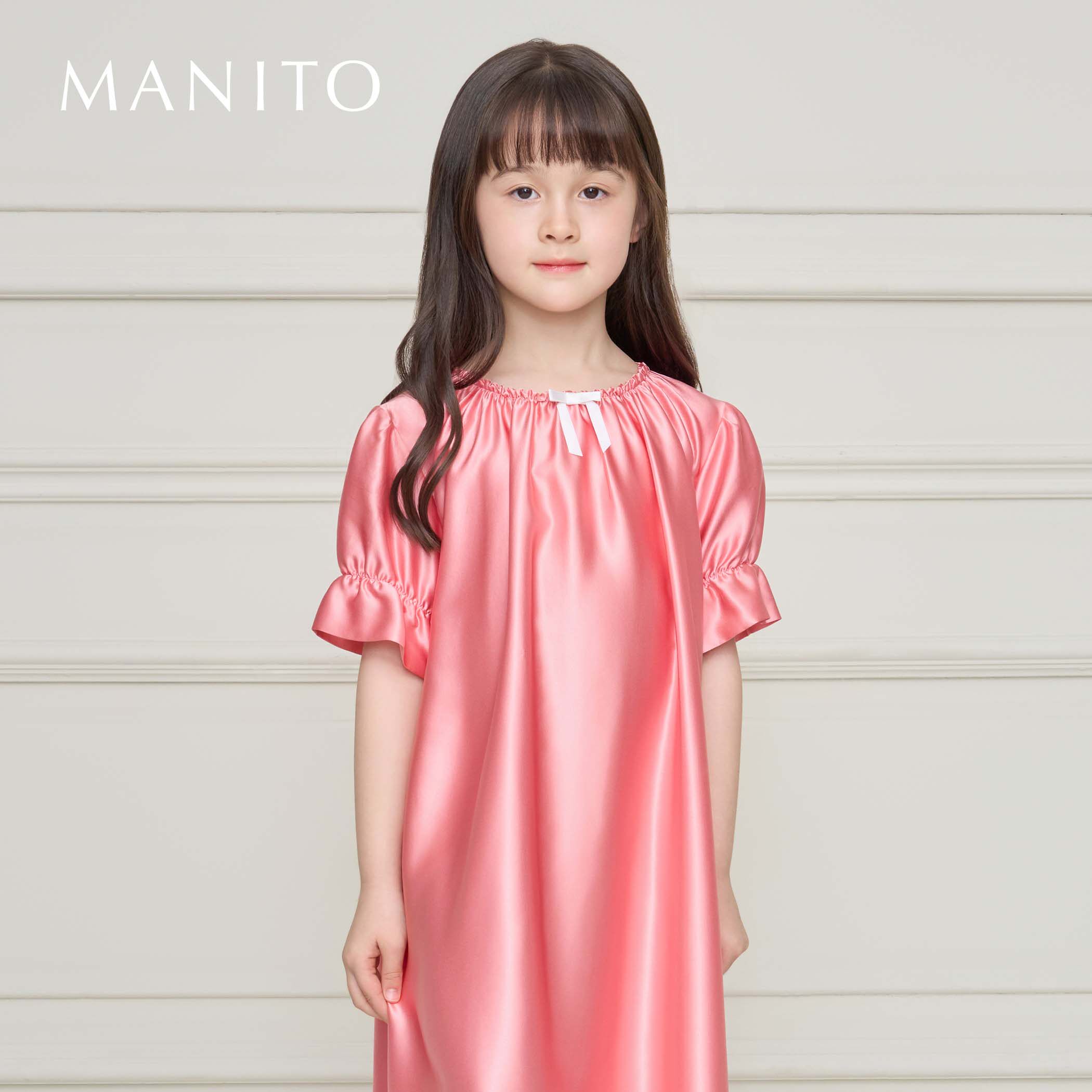 MANITO/曼尼陀 Shirley婴儿儿童真丝睡裙睡衣睡裙